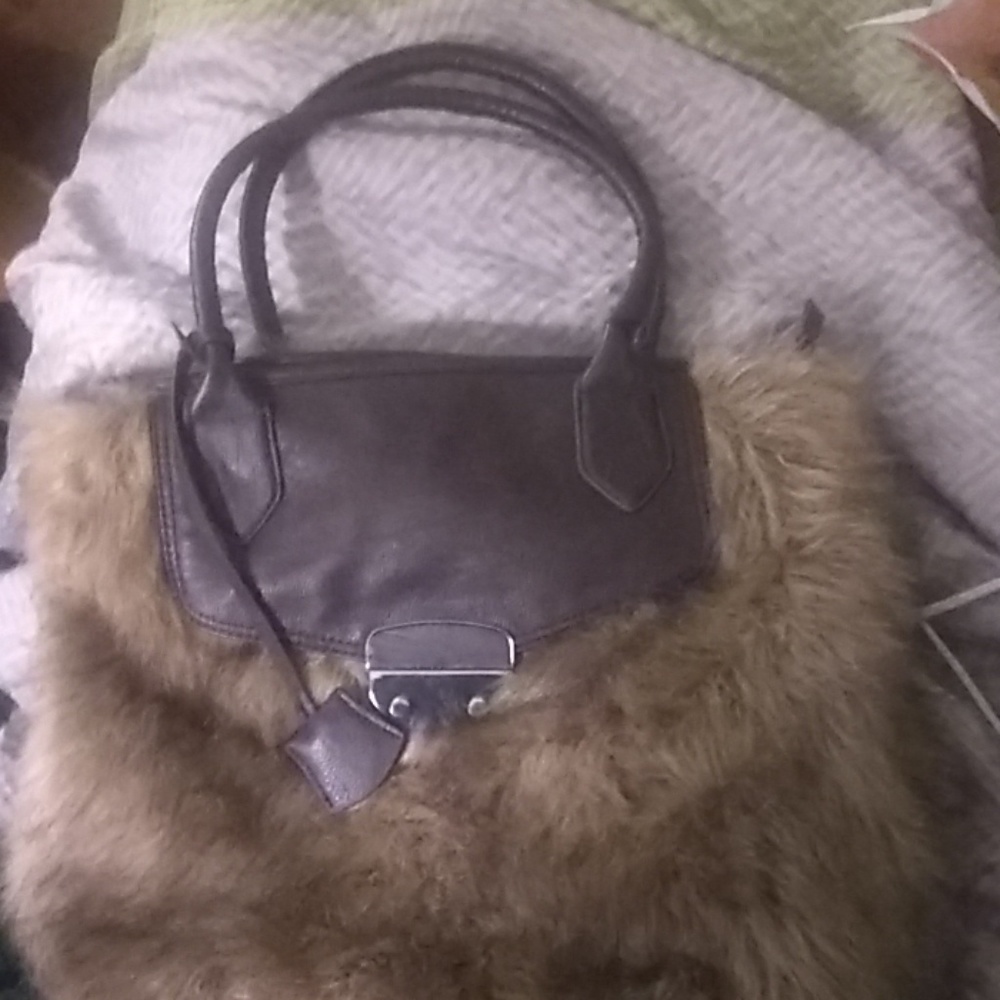 Large Faux Fur Purse